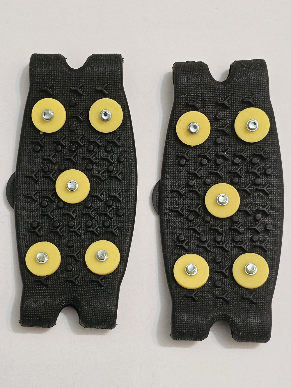 Black and Yellow Ice Cleat Traction Pads